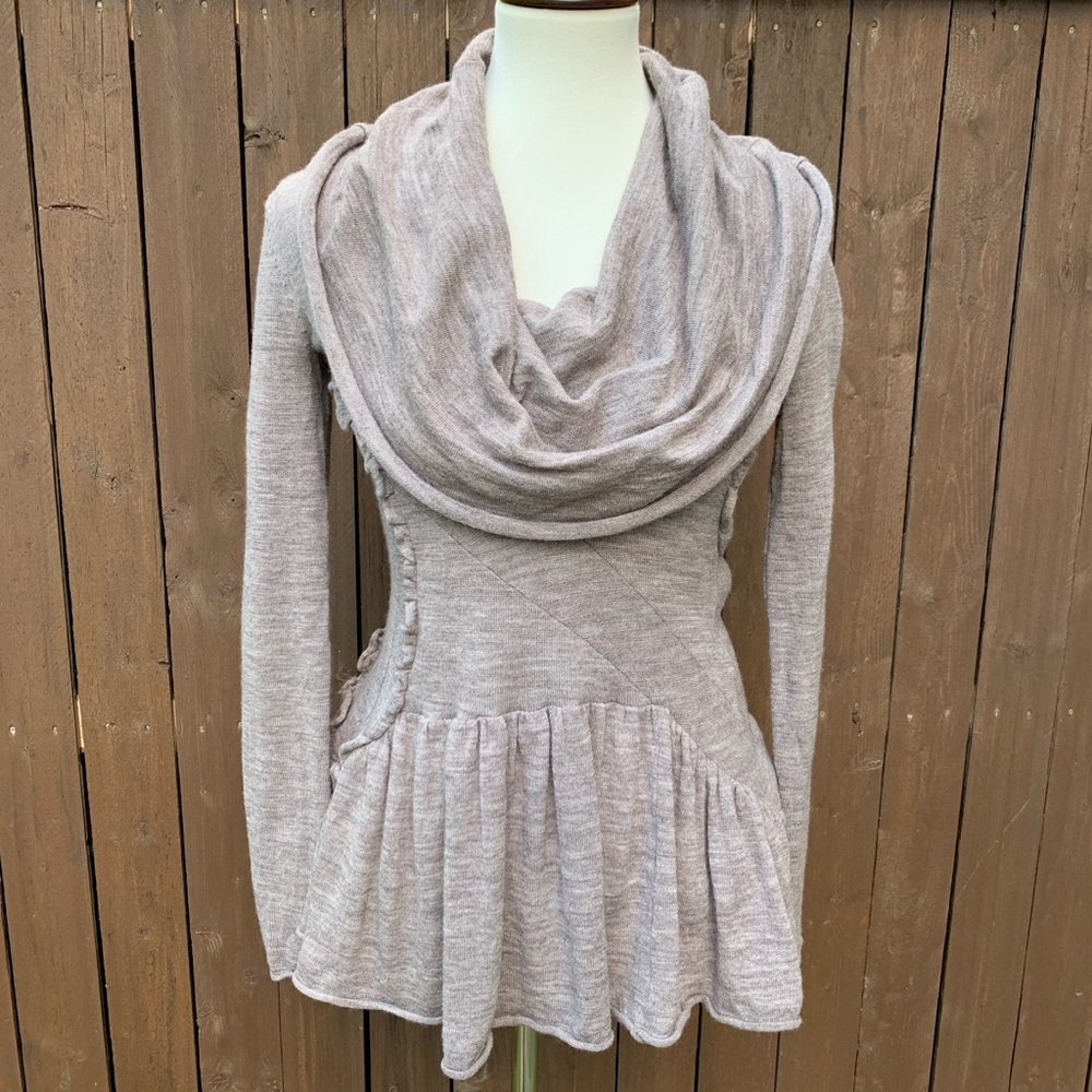 Sparrow | Mocha Size XS Cowl Neck Top